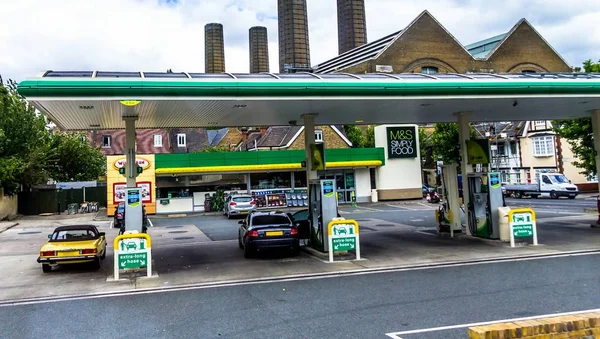 Londres Reino Unido Junio 2015 Estación Servicio Cutty Sark Gas — Foto de Stock