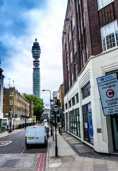 Londres Reino Unido Junio 2015 Vista Torre Telecomunicaciones Británica Desde — Foto de Stock