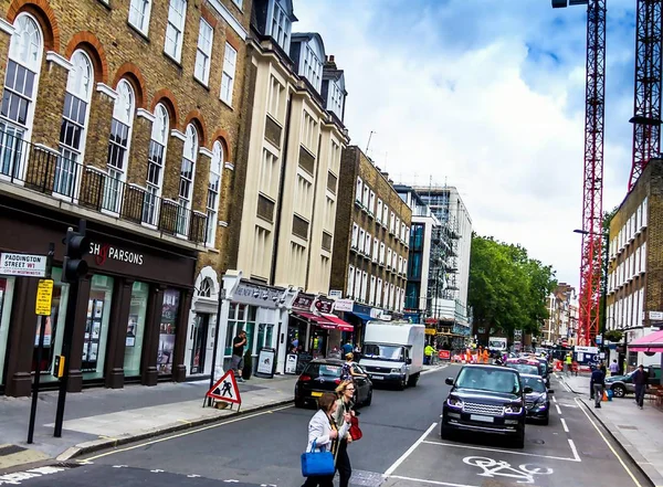 Londra Ngiltere Haziran 2015 Tarihi Bina Paddington Street Westminster Şehir — Stok fotoğraf
