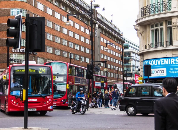 Лондон Великобритания Июня 2015 Года Вид Оксфорд Стрит Летний Пасмурный — стоковое фото