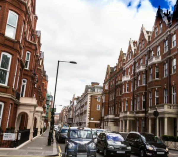 Kırmızı Tuğla Tarihi Binalar Park Caddesi Kuzey Satırının Westminster Bulanık — Stok fotoğraf