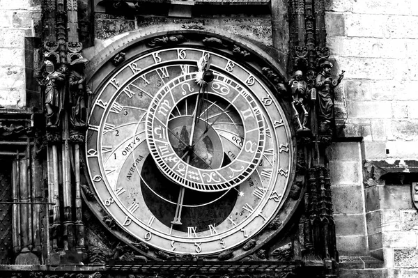 Praag Klokkenspel Eagle Klok Tsjechische Pražský Orloj Ook Tsjechische Staromestsky — Stockfoto