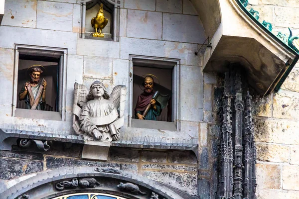 Astronomical Clock Prazsky Orloj Prague Czech Republic Oldest Astronomical Clock — Stock Photo, Image