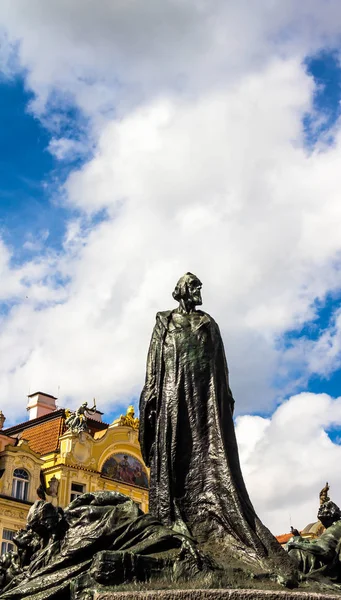 Jan Hus Monument Staré Náměstí Během Dne Praze Česká Republika — Stock fotografie