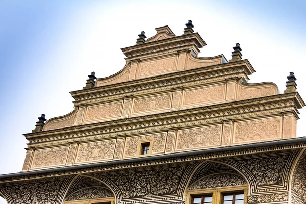 Praga República Checa Palacio Schwarzenberg Galería Nacional Cerca Del Castillo — Foto de Stock