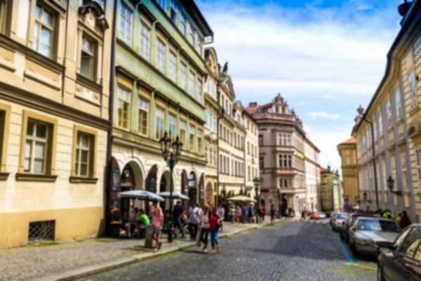 Rozmazané Pohled Staré Historické Ulice Evropské Město — Stock fotografie