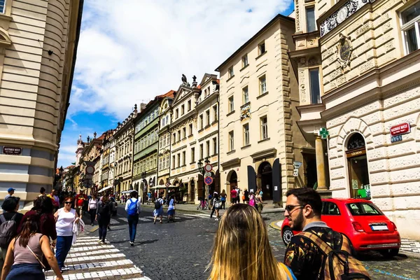 Praga República Checa Julho 2017 Old Prague Street Mala Strana — Fotografia de Stock