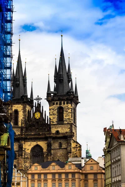 Igreja Nossa Senhora Antes Tyn Praga República Checa — Fotografia de Stock