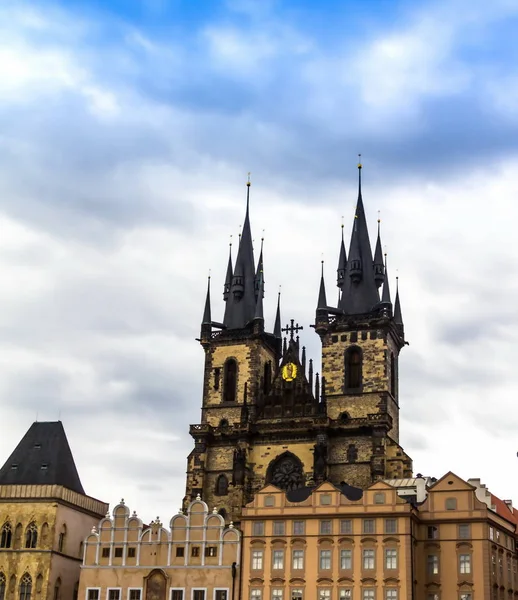 Igreja Nossa Senhora Antes Tyn Praga República Checa — Fotografia de Stock