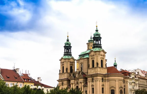 Церковь Святого Николая Староместской Площади Праге — стоковое фото