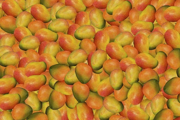 Mango Fruit Beautiful Summer Background — Stock Photo, Image