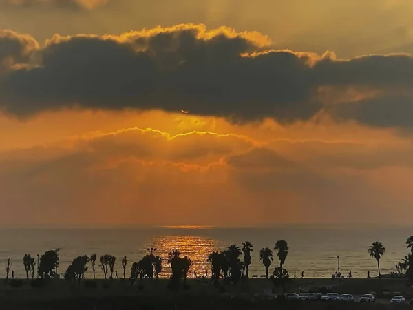 Beautiful Sunset Mediterranean Sea — Stock Photo, Image