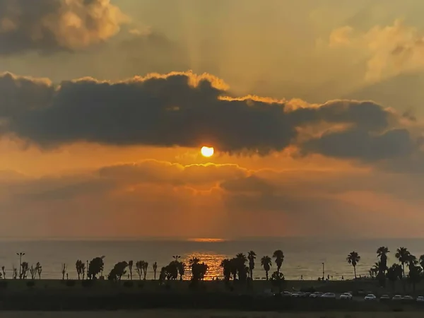 地中海の美しい夕日 — ストック写真
