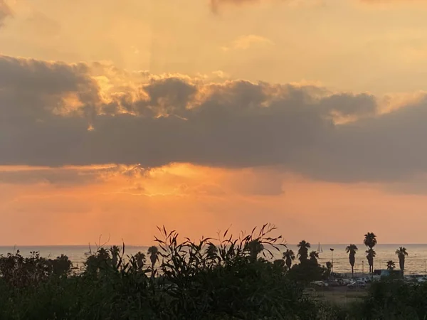 Beautiful Sunset Mediterranean Sea — Stock Photo, Image