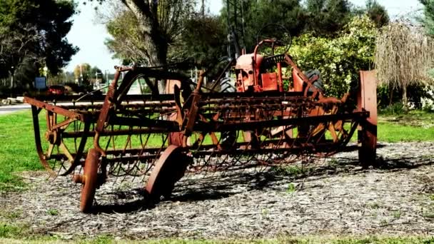Vintage Hay Μηχανή Καθαρισμού — Αρχείο Βίντεο