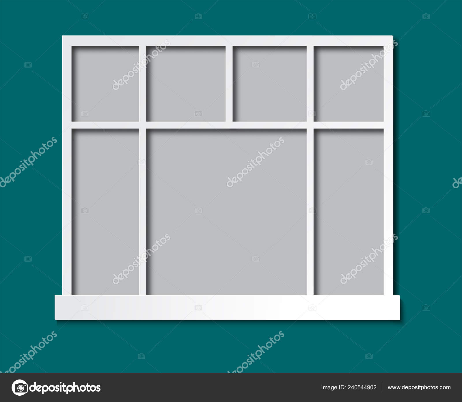 The Window Template In The House View From The Room Design To Add Your Own Landscape Vector Stock Vector C Egichek 240544902