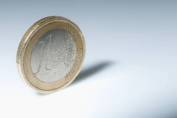 One Euro Coin Table — Stock Photo, Image