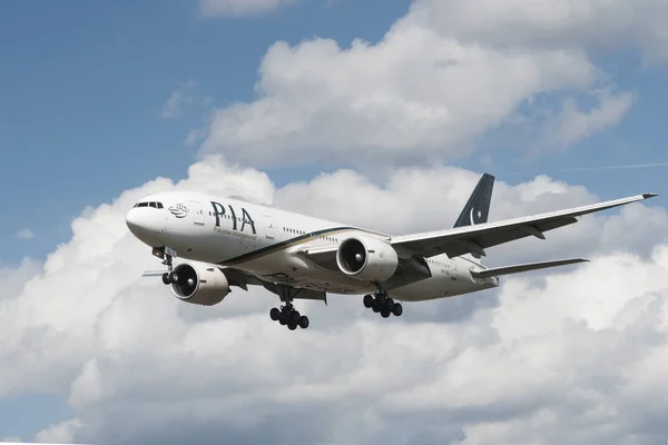 Londres Reino Unido Agosto 2013 Pakistan International Airlines Pia Boeing — Fotografia de Stock