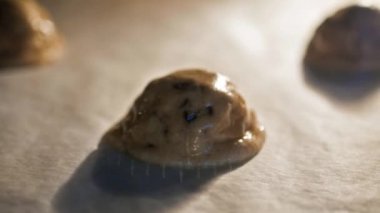 Çikolatalı kurabiye pişirme fırın zaman atlamalı