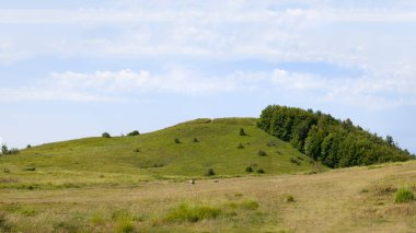 İtalya 'nın Toskana kentindeki Alpler' de Alp manzarası
