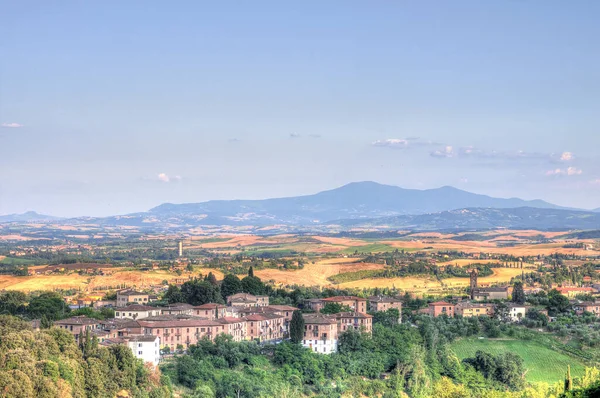 Vue Panoramique Sur Sienne Les Collines Toscanes — Photo