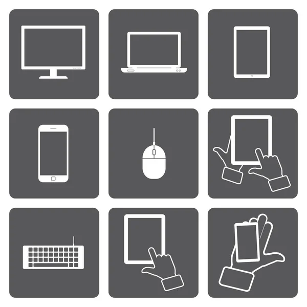 Set di 16 icone business symbol per il web. — Vettoriale Stock