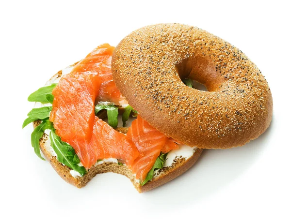 Färska bagel smörgås — Stockfoto