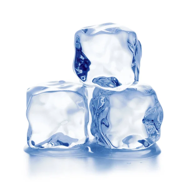 Cuburi de gheață izolate — Fotografie, imagine de stoc