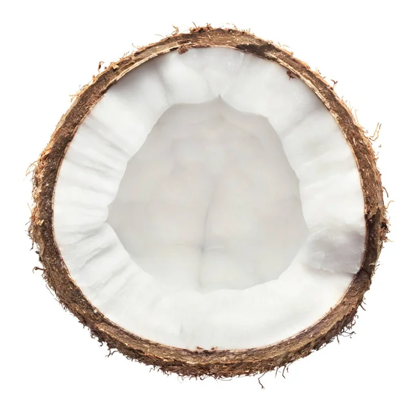 Coco agrietado aislado —  Fotos de Stock