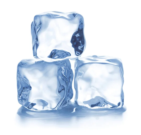Ice cubes isolated Stock Picture