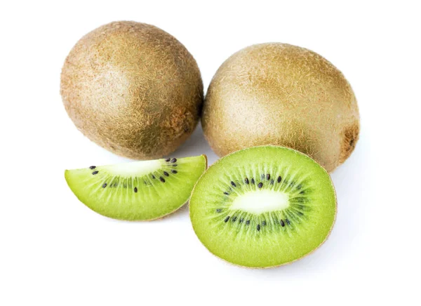 Kiwi segmenten geïsoleerd — Stockfoto