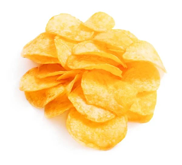 Potatischips isolerade — Stockfoto