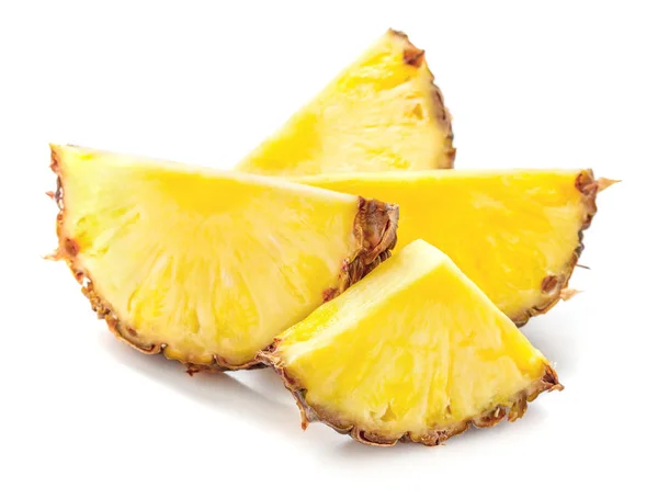Pineapple slices isolated — Zdjęcie stockowe