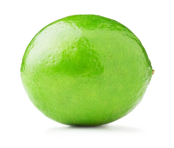 Singolo frutto di lime isolato — Foto Stock