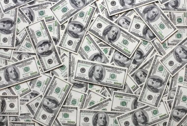 yüz dolarlık banknotlar dokulu arka plan olarak