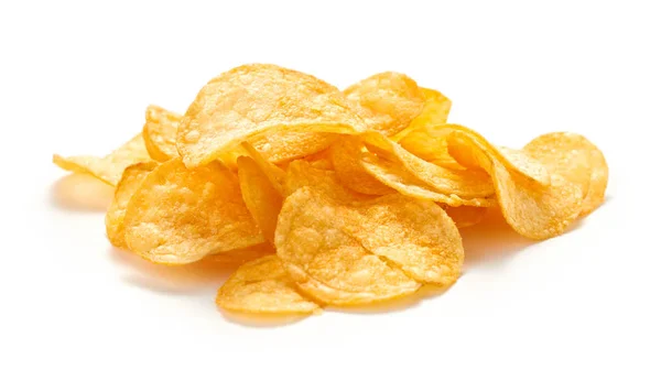 Potatischips isolerade — Stockfoto