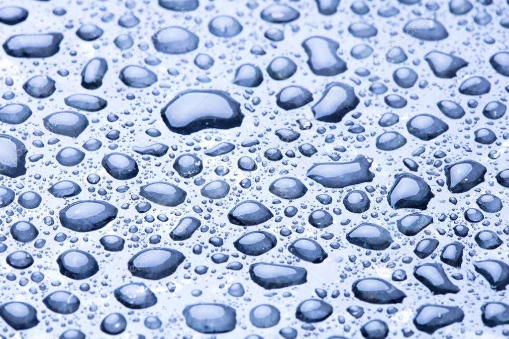 water drops on surface