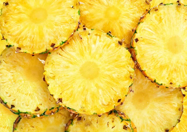 Ananas segmenten achtergrond — Stockfoto