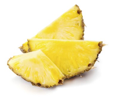 izole ananas dilimleri