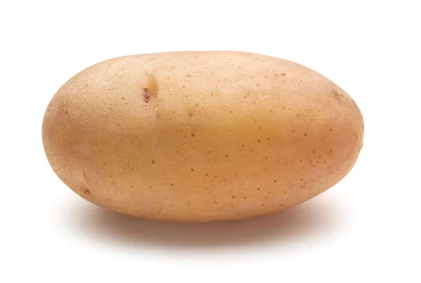Einzelne rohe Kartoffeln — Stockfoto