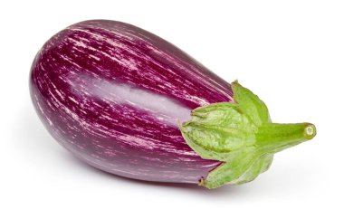 Patlıcan beyazda izole edilmiş.