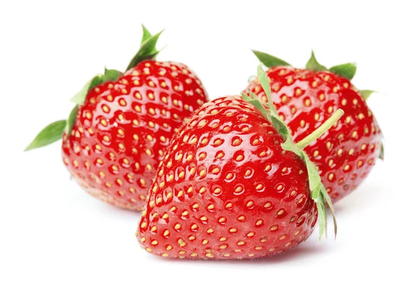 Strawberry diisolasi di atas putih — Stok Foto