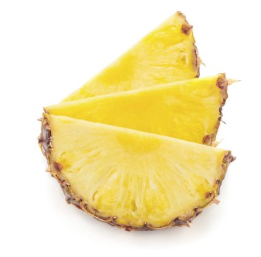 izole ananas dilimleri