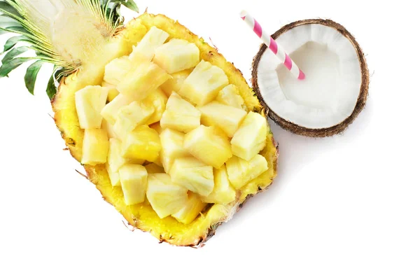 Ananas med kokos — Stockfoto