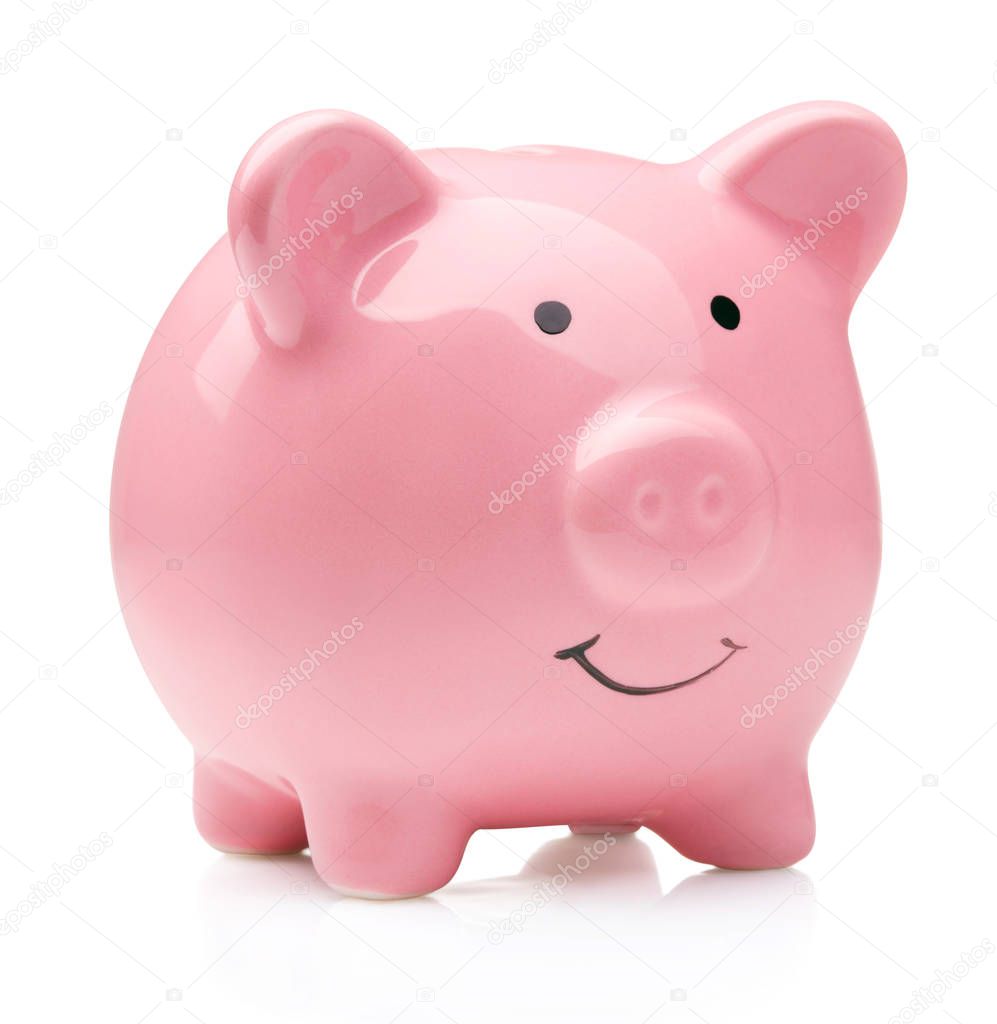 piggy bank isolated