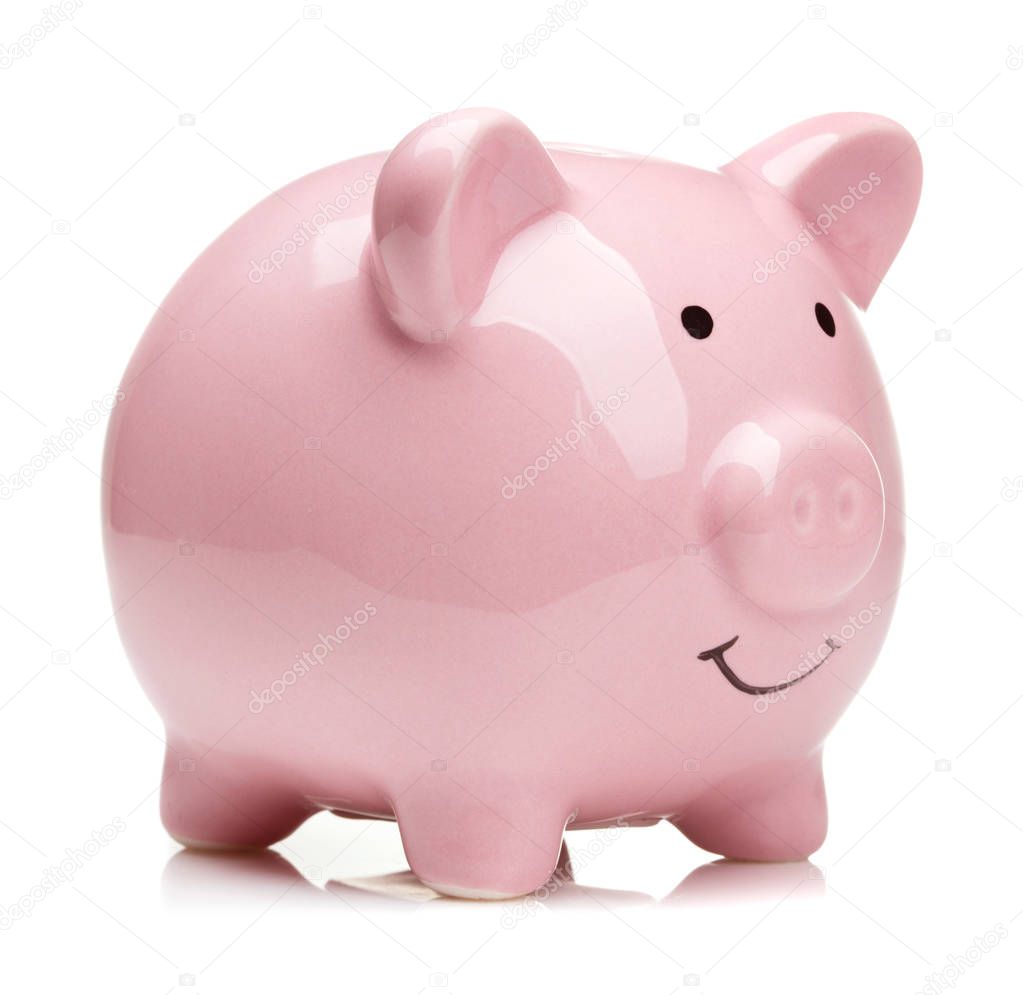 piggy bank isolated