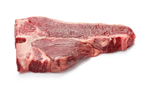 Сире м'ясо ізольоване на білому тлі — стокове фото