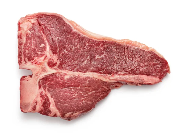 Fehér alapon izolált nyers hús — Stock Fotó