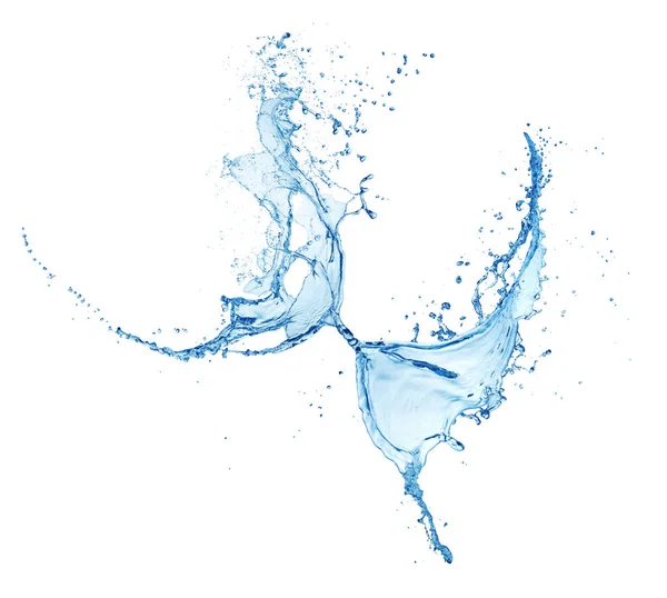 Water splash geïsoleerd — Stockfoto