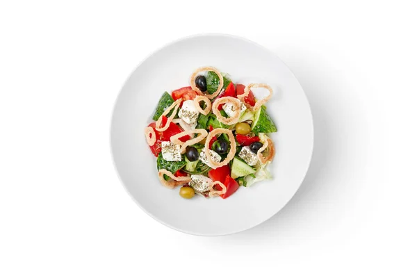 Miska se salátem, samostatný — Stock fotografie
